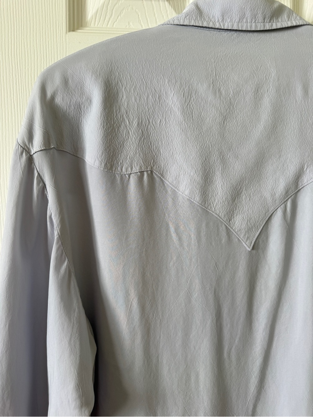 Made in USA 80s Lavender Western Button-Down Shirt Men’s XS Stampede Rodeo - Picture 6 of 6